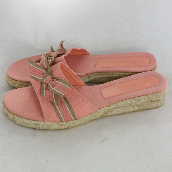 GEORGE Portofino Pink Bow Front Espadrilles Sz 8.5 US Women - Picture 4 of 8